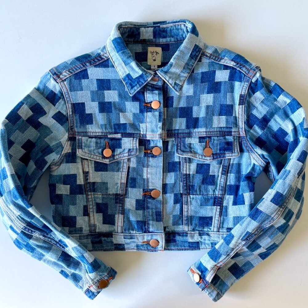Judi Rosen - Joan Denim Jacket - Patchwork Bleach - XS